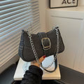Denim Shoulder Bags Women's Fashion Chains Handbag Crossbody Bags Small Square Armpit Bag