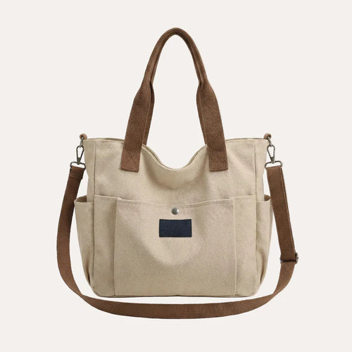 Canvas Tote Bag - Structured Everyday Carry, Fits 15.6" Laptops