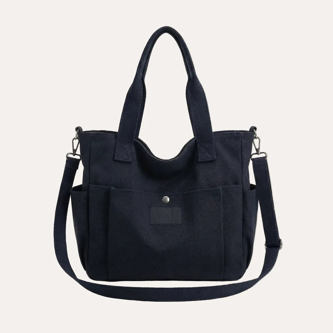 Canvas Tote Bag - Structured Everyday Carry, Fits 15.6" Laptops